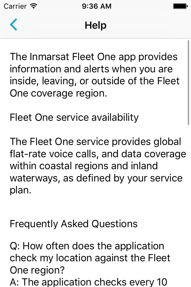 Inmarsat Fleet One screenshot 4