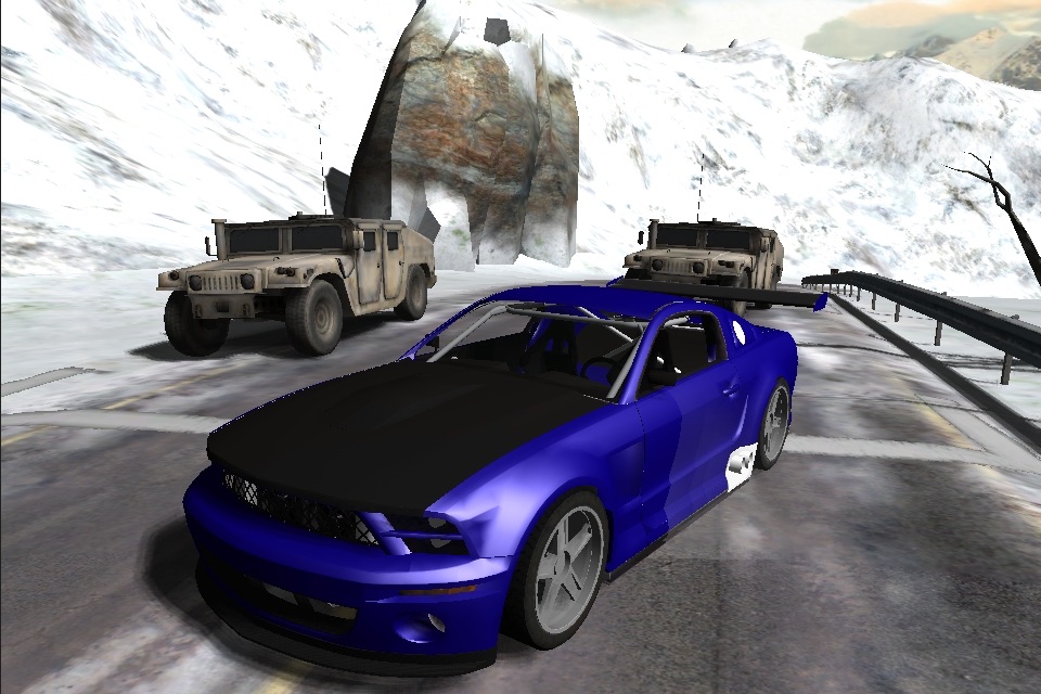 Snow Car Racing screenshot 2