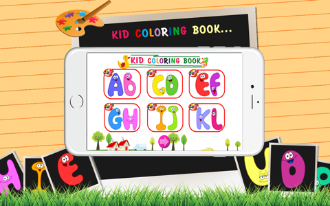 coloring book(A-Z) : Coloring Pages & Fun Educational Learning Games For Kids Free! screenshot 2