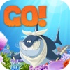 Gold Fish GO - Drag to Avoid Big Ocean Monsters Catching Your Tiny Fish