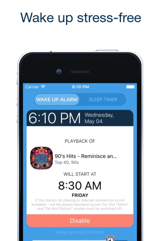 Radio Alarm Clock App screenshot 3