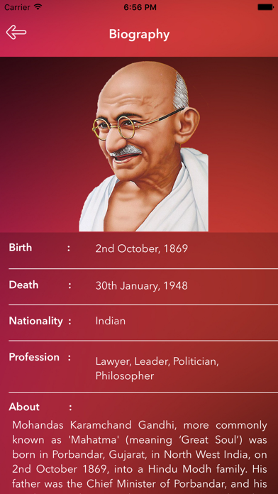 How to cancel & delete Mahatma Gandhi - Father of the Nation from iphone & ipad 2