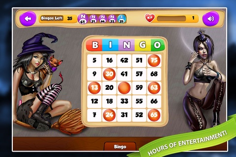 Halloween Witch Bingo Free : 12 Exciting Bingo Rooms screenshot 2
