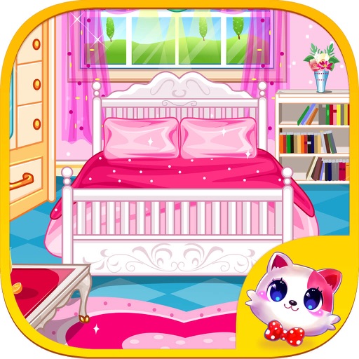 梦幻卧室 - 布置设计装饰，儿童教育女生小游戏免费 icon