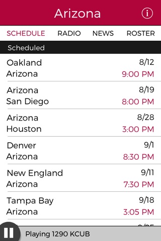 Arizona Football Radio & Live Scores screenshot 2