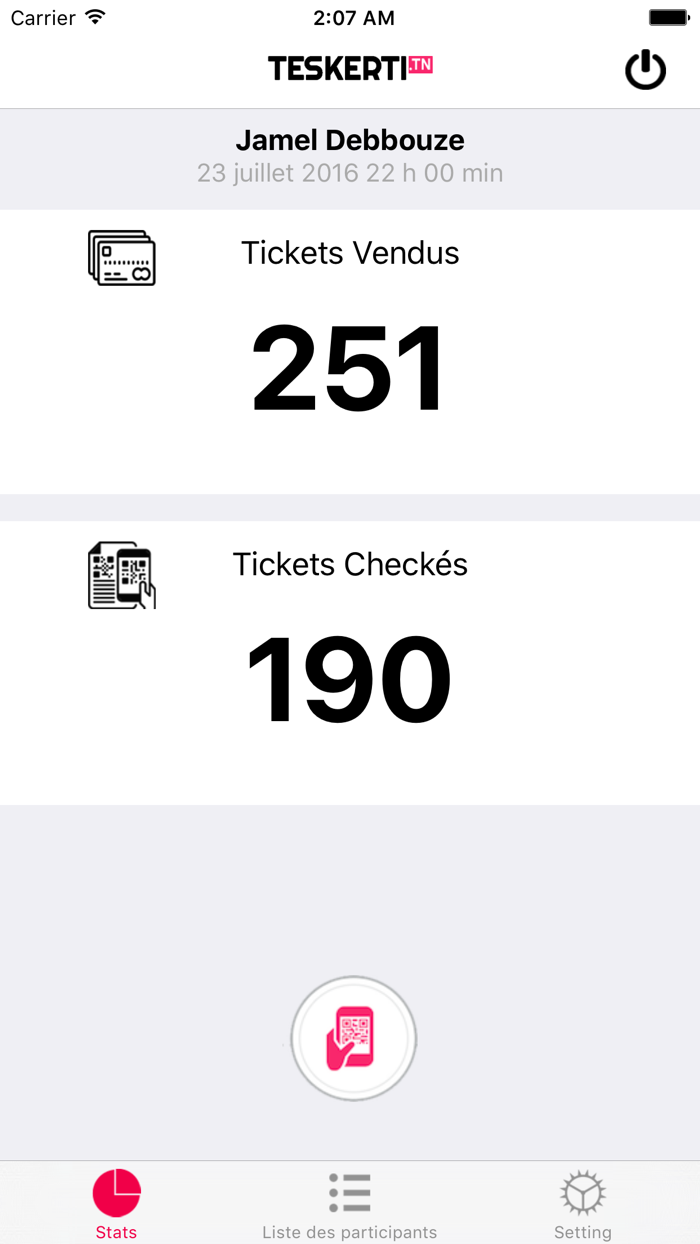 Teskerti.tn - Espace Organisateur