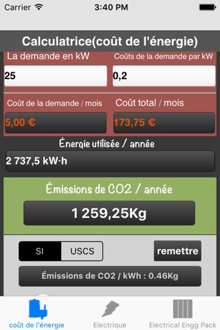 Energy Cost Calculator screenshot 3