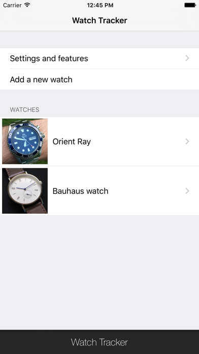 Watch Tracker Screenshot 3