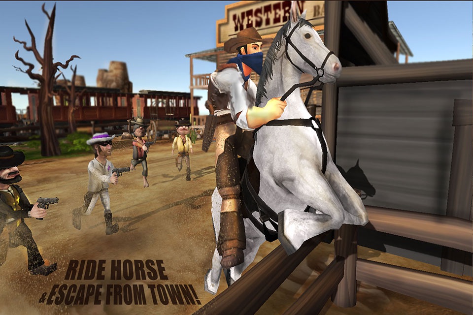 Wild-West Cowboy Real Shooting Game 3D screenshot 2