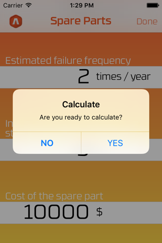 Spare Parts Calculator screenshot 4
