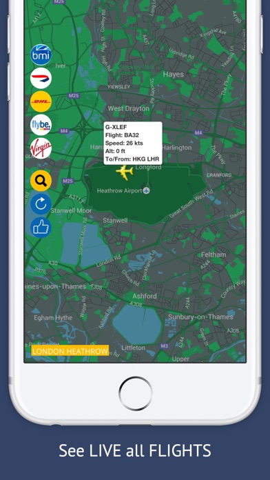 UK Tracker Free : Live flight status for Englandのスクリーンショット1 UK Tracker Free : Live flight status for Englandのスクリーンショット1