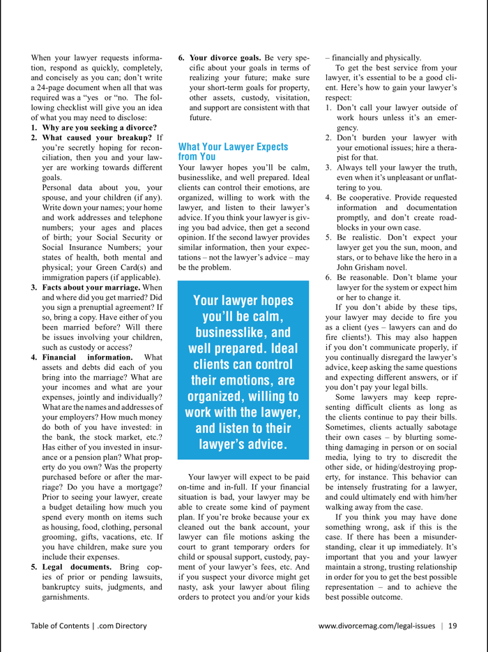 Indiana Divorce Magazine