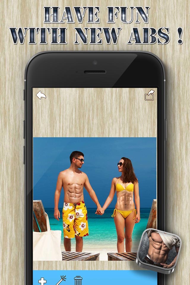 Six Pack Stickers - Fitness Photo Editor and Muscular Abs Camera for Perfect Gym Body screenshot 4