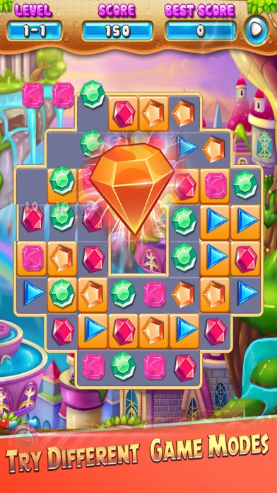 How to cancel & delete Jewels Sweet Worl- Puzzle Game Jem from iphone & ipad 1