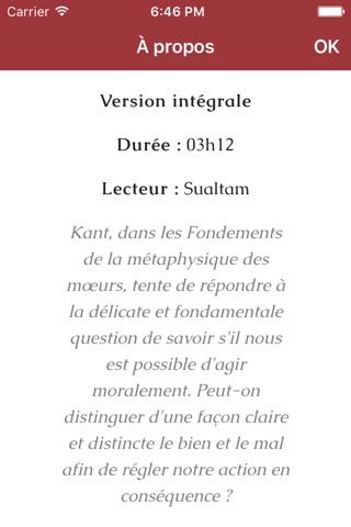 Kant, Fondements de la métaphysique des mœurs screenshot 2