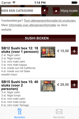 Sushi Su Amsterdam screenshot 2