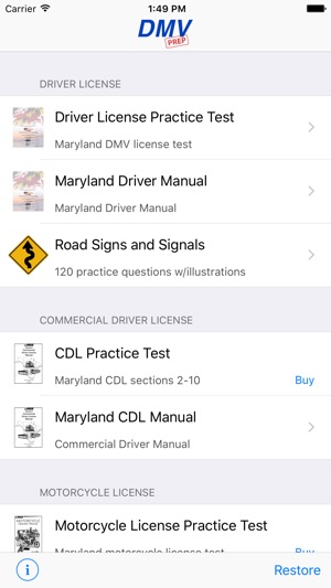 Maryland DMV Test Prep(圖1)-速報App