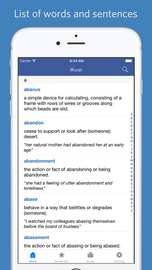 ACT word list - quiz, flashcard and matc