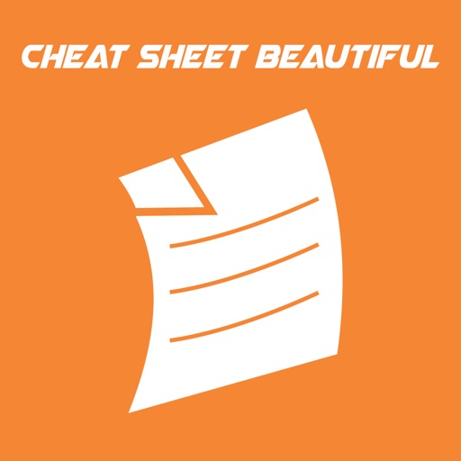 Cheat Sheet Beautiful icon