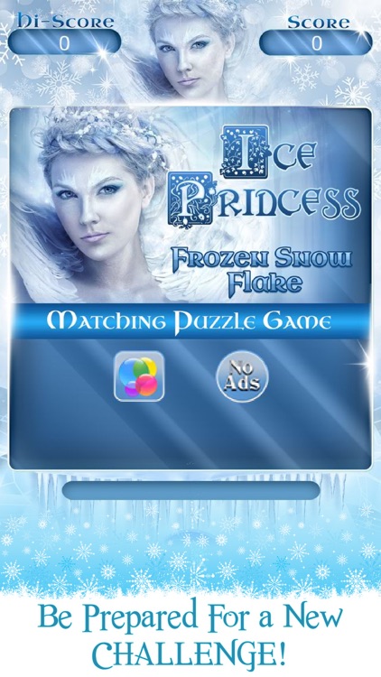 Ice Princess Frozen Snowflake matching Puzzle Game screenshot-3