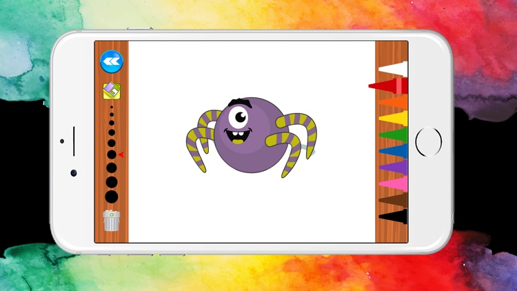 Monster Coloring Book for Kindergarten Game screenshot-3