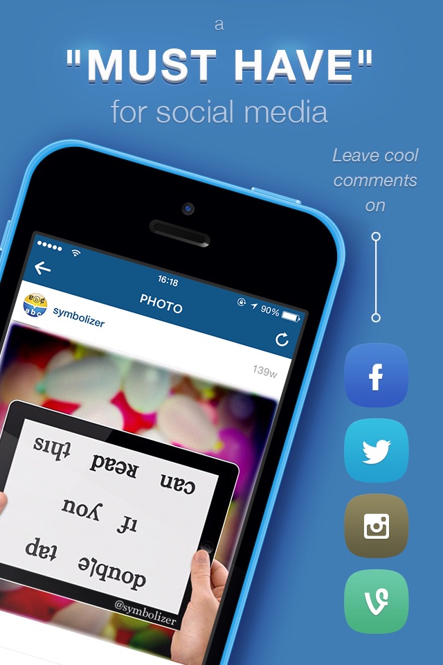 Symbolizer Fonts Keyboard with Fancy Emoji Symbols for Facebook and Instagram screenshot 2
