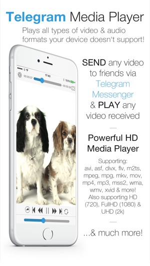 Telegram Player PRO - Media Player for Telegram Messenger(圖1)-速報App