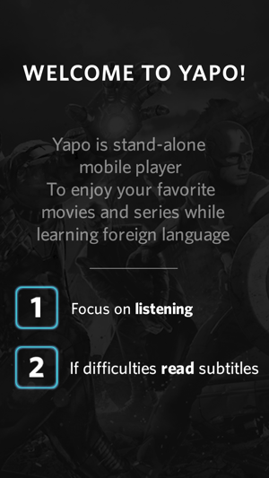 Yapo Video Player: Learn Foreign Languag