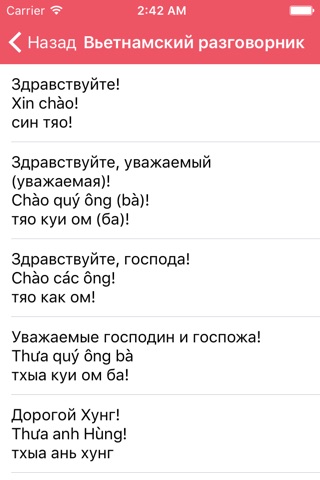 Русско-вьетнамский разговорник screenshot 3