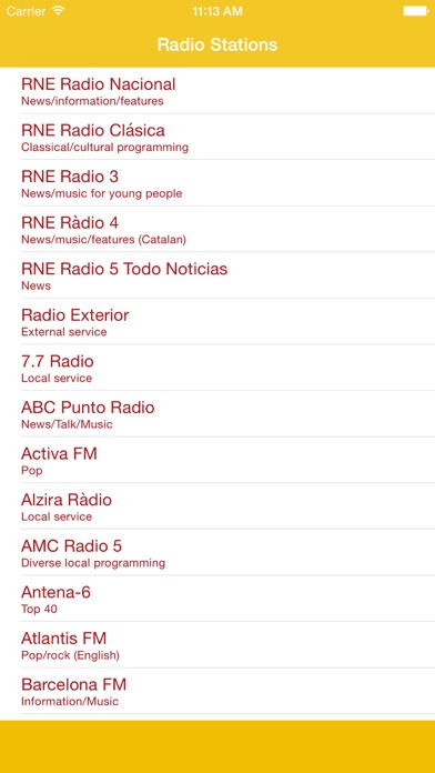 How to cancel & delete Radio Channel Spain FM Online Streaming Pro from iphone & ipad 1