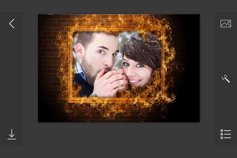 Burning Photo Frames - make eligant and awesome photo using new photo frames screenshot 4