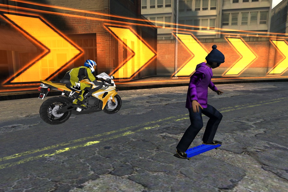 City Skateboard Racing : True Xtreme Urban Street Skate Simulator Game screenshot 2