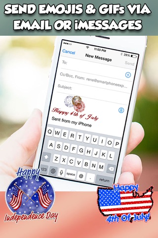 Independence Day - 4th Of July Animated Emojis & GIFs screenshot 4