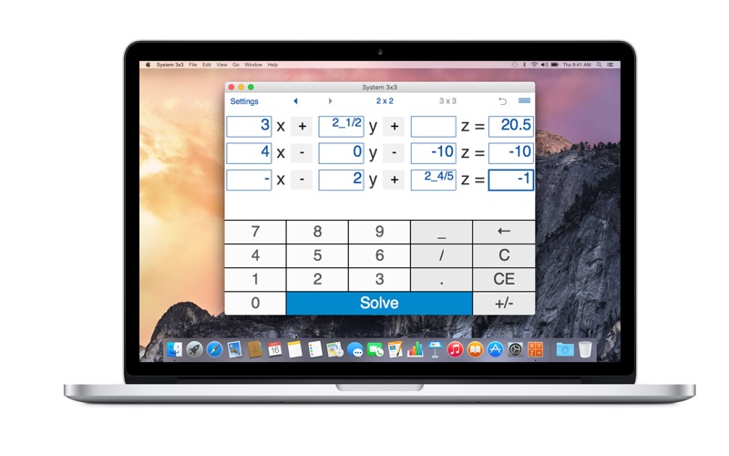 System 3x3 - system of linear equations solver thumbnail 2