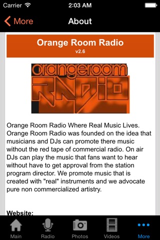 Orange Room Radio screenshot 3