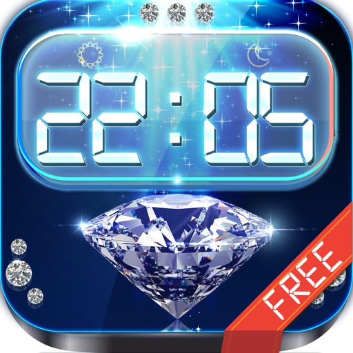 Clock Diamond & Jewellery Alarm : Music Wake Up Wallpapers , Frames and Quotes Maker For Free icon