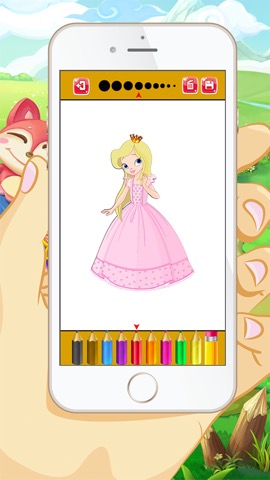 プリンセスぬりえ - 子供と幼児のための教育のぬりえゲーム無料のおすすめ画像2