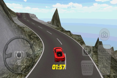 Red Sport Car Game 3D screenshot 2