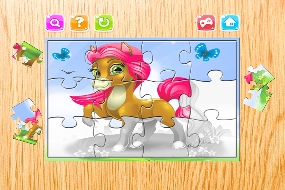 Horse Puzzle Games Free - Pony Jigsaw Puzzles for Kids and Toddler - Preschool Learning Games screenshot 4