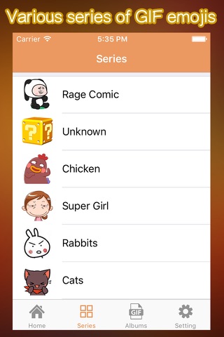 GIF emojis - Include GIF Player & GIF Downloader screenshot 2