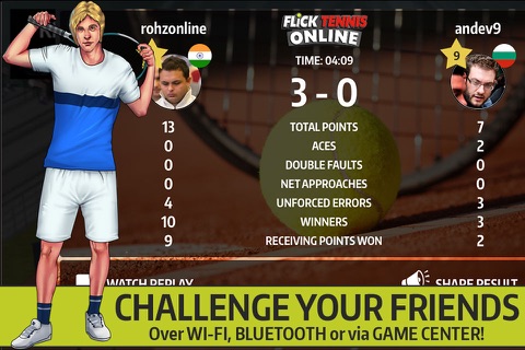 Flick Tennis Online - Play like Nadal, Federer, Djokovic in top multiplayer tournaments! screenshot 3