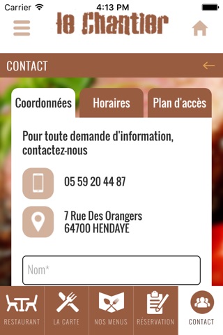 Restaurant bar Le Chantier screenshot 4