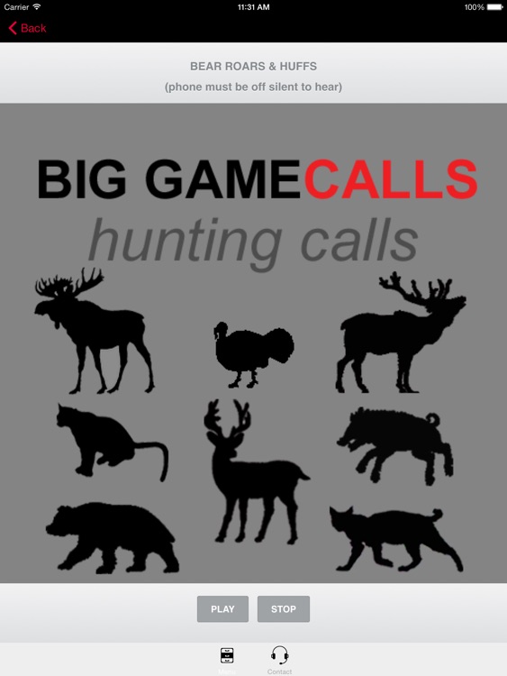 Big Game Hunting Calls - The Ultimate Hunting Calls App BLUETOOTH COMPATIBLE screenshot-0