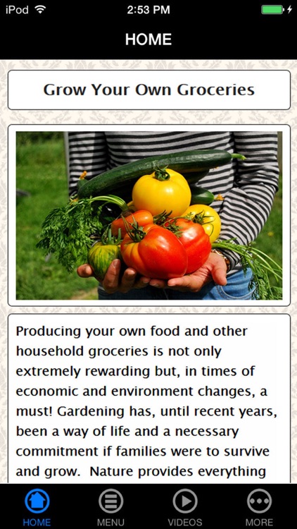 Grow Your Own Groceries for Beginners - Reduce Your Grocery Bill For a Lifetime