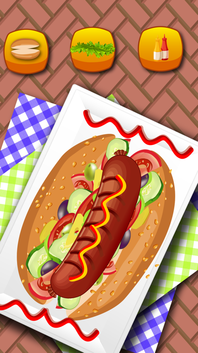 Hotdog - Free girls kids fast food lovers Cooking – maker dress up GameCapture d'écran de 2