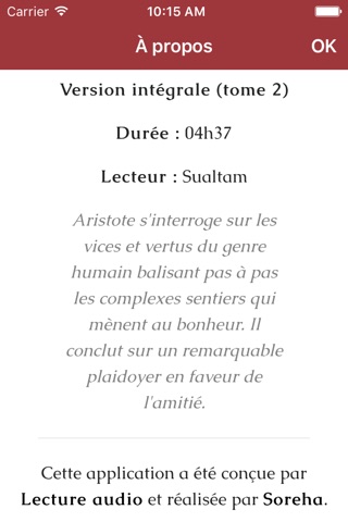 Aristote, Éthique à Nicomaque (tome 2) screenshot 2