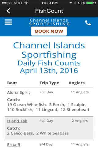 The Channel Islands Sportfishing screenshot 3