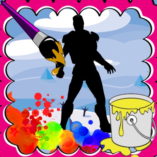 Coloring For Kids Game Iron Man Edition icon