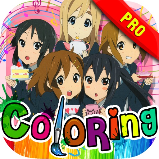 Coloring Anime Manga Book Pictures Painting Pro - "K-On! edition"