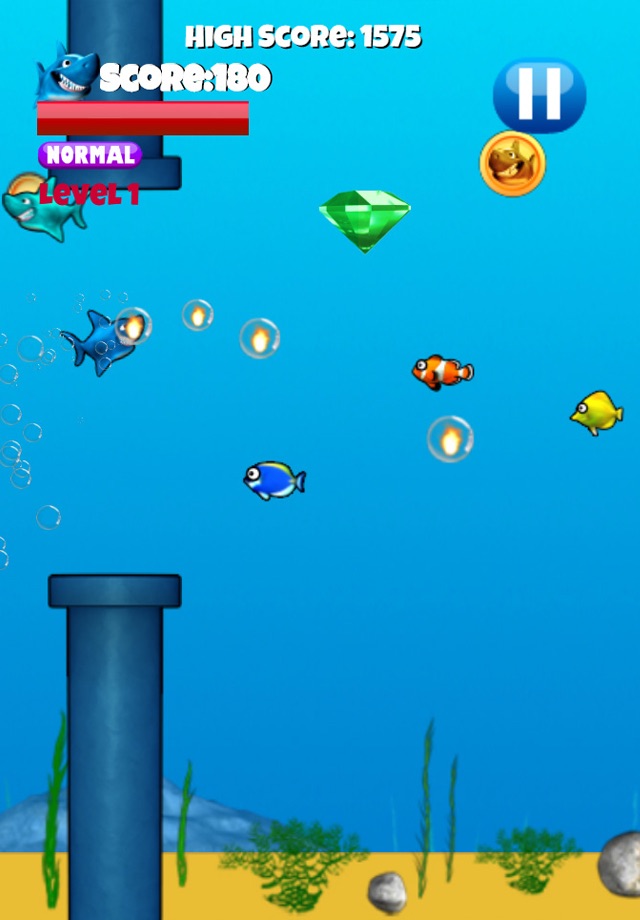 Jumpy Shark - Underwater Action Game For Kids screenshot 2